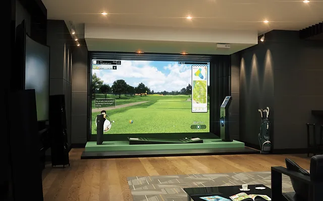 Cual es el tamaño de la sala para un simulador de golf
