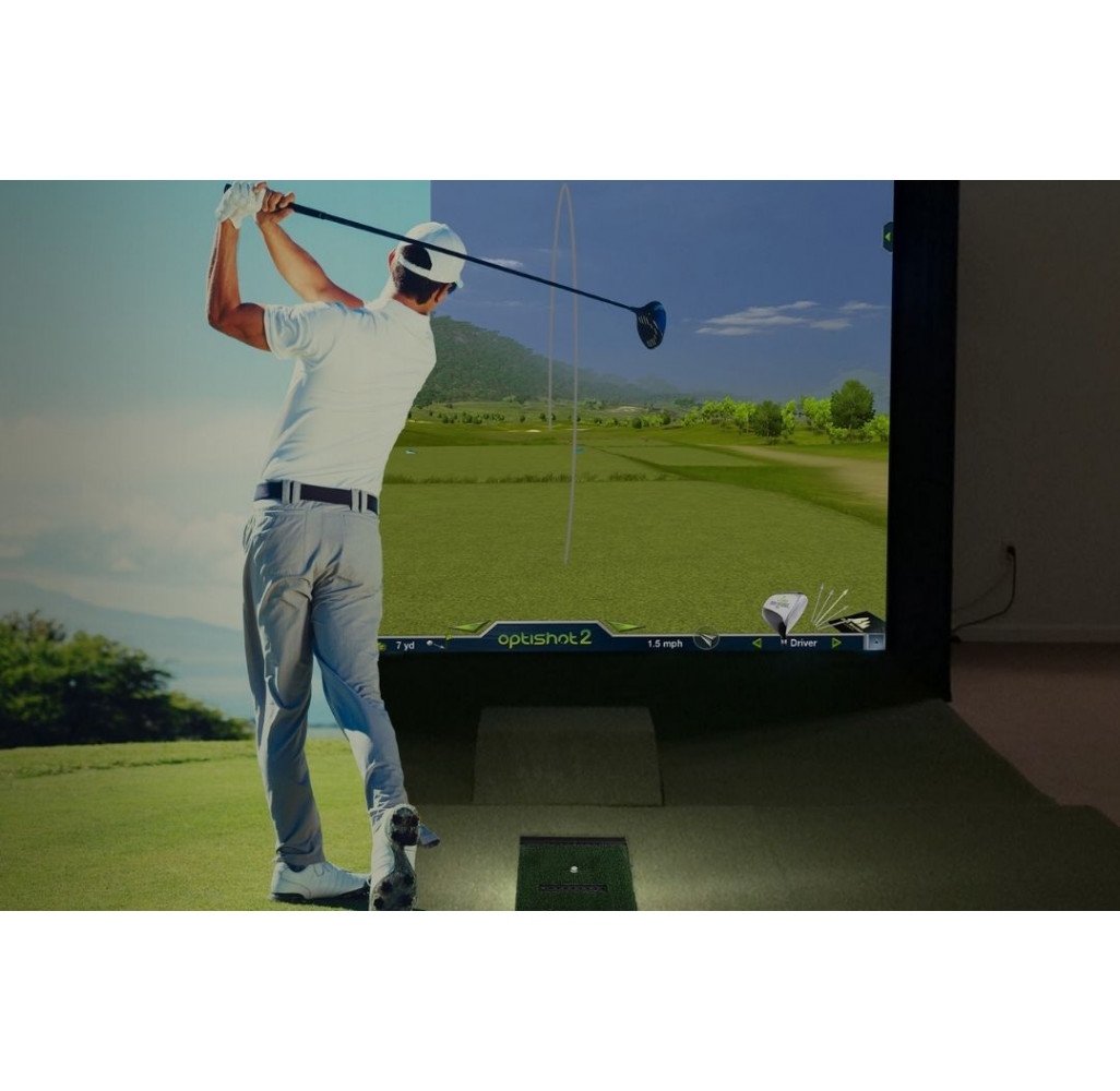 Simulador de Golf OptiShop 2 y Golf Mat Alfombra - Imagen 4